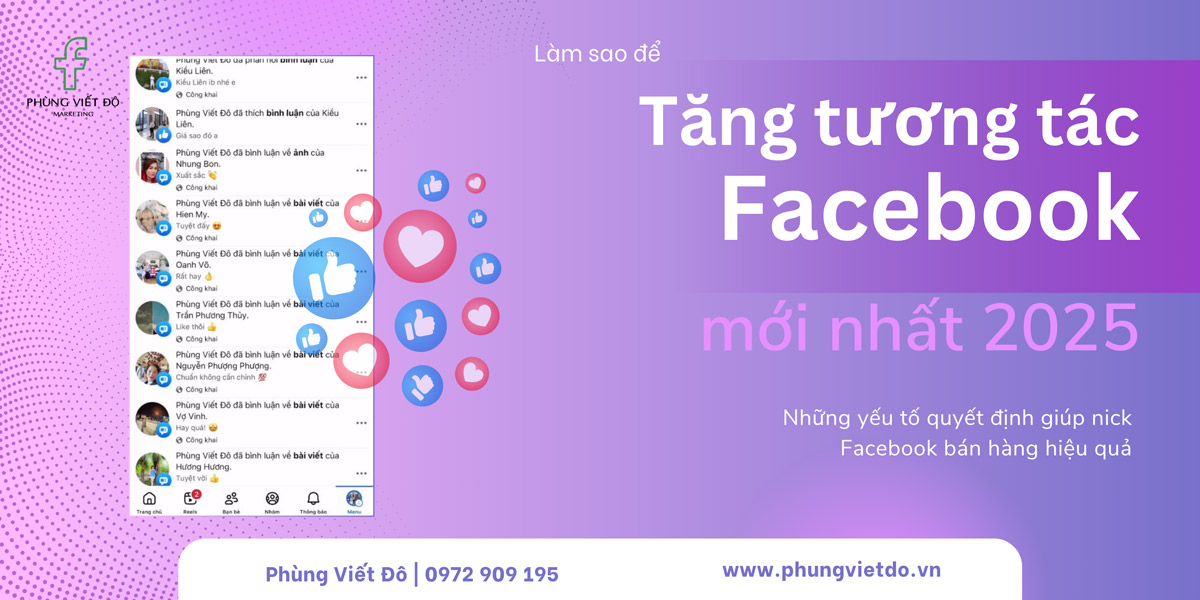 Cách tăng tương tác facebook cá nhân 2025